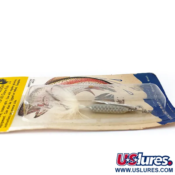  Yakima Bait Worden’s Original Rooster Tail 4, 1/4oz Silver spinning lure #10379