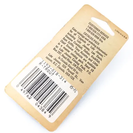 Luhr Jensen Hus-lure, 1/8oz Trout / Nickel fishing spoon #10383