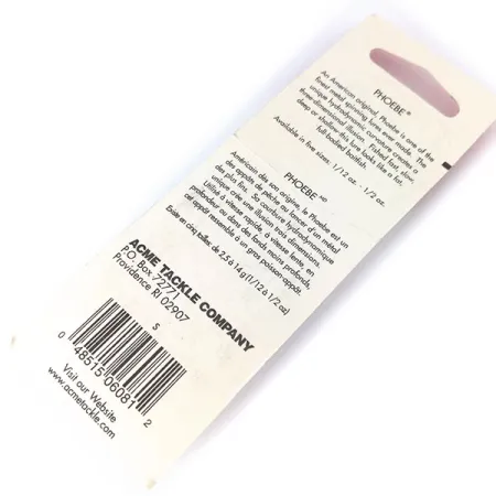 Acme Phoebe, 1/8oz Nickel fishing spoon #10384