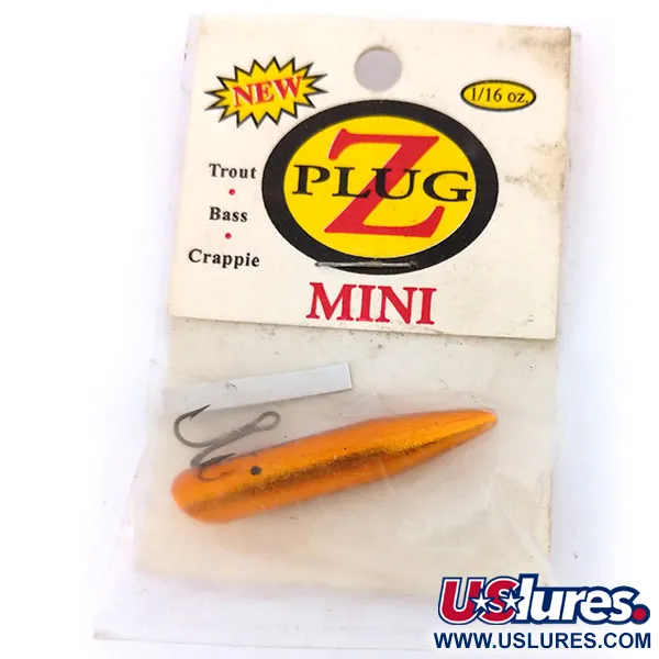 ZPlug Lures Mini, 1/16oz Gold fishing lure #10391