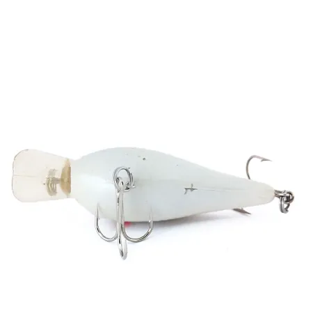 Vintage Norman Little N, 1/2oz White fishing lure #10392