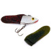 Vintage   Berkley PowerBait Power Rattle (Replaceable fins), 1/2oz Silver / Red / Green fishing lure #10399