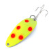  Seneca Little Cleo (Hula Girl), 1/3oz Yellow / Red / Nickel fishing spoon #10408