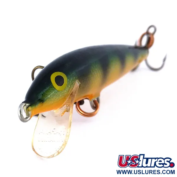 Vintage Rapala Original Floater F7, 1/8oz Fire Tiger fishing lure #10414