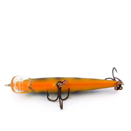 Vintage Rapala Original Floater F7, 1/8oz Fire Tiger fishing lure #10414