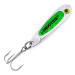 Vintage   Hopkins Smoothie Jig Lure UV Glow, 2/5oz Green / Pink / Nickel fishing spoon #10424