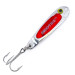 Vintage   Hopkins Smoothie Jig Lure UV Glow, 2/5oz Red / Pink / Nickel fishing spoon #10425