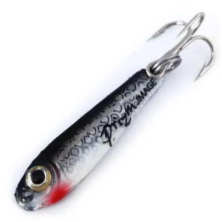 Vintage Wahoo Prizm Image Jig Lure, 1/3oz Rainbow Black / White / Red fishing spoon #10427