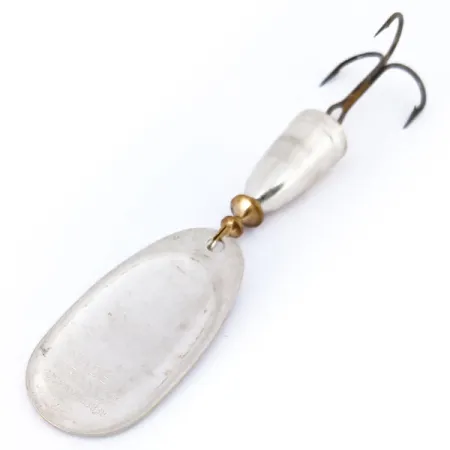 Vintage Blue Fox Super Vibrax 5, 1/2oz Silver spinning lure #10435