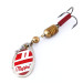 Vintage   Mepps Aglia 1, 1/8oz Silver / Red / White spinning lure #10436