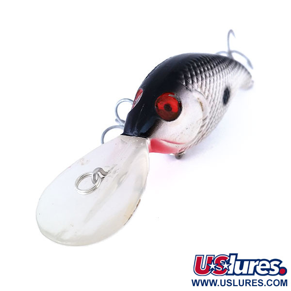 Vintage   Bass Pro Shops XPS Lazer Eye Deep Diver, 2/5oz Red / White / Black fishing lure #10445