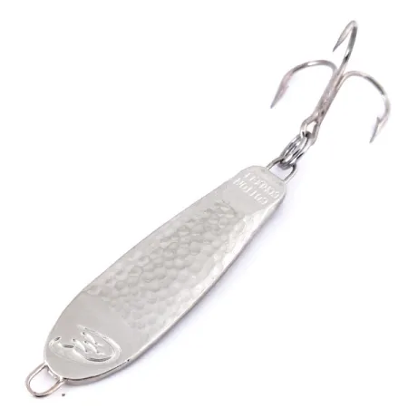 Vintage Cotton Cordell CC Spoon Jig Lure, 1/2oz Hammered Nickel fishing spoon #10456