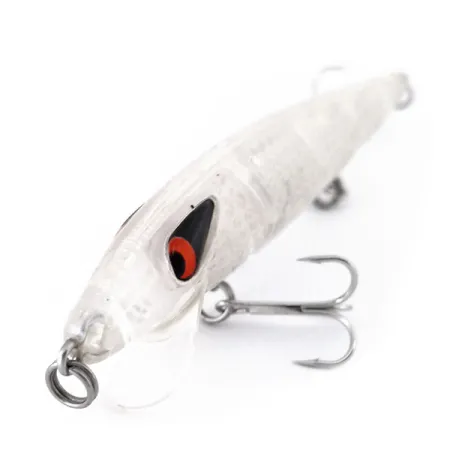 Vintage Smithwick Suspending Rattlin’ Rogue, 1/2oz Transparent White fishing lure #10481
