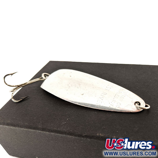 Vintage Sutton Spoon West River, 1/3oz Silver / Copper fishing spoon #10490