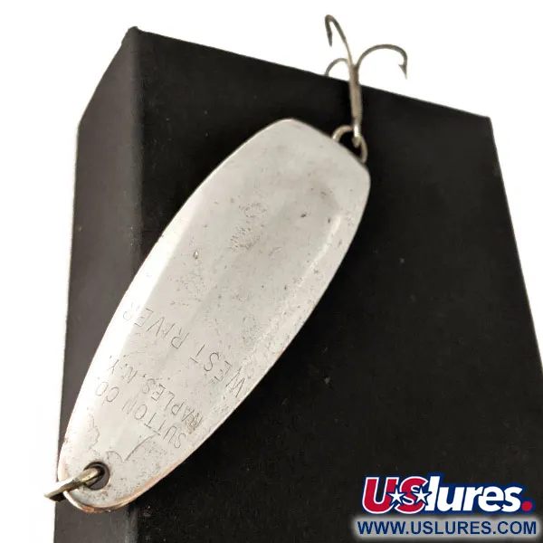 Vintage   Sutton Spoon West River, 1/3oz Silver / Copper fishing spoon #10490