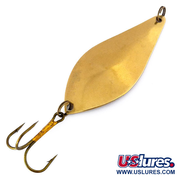 Vintage  Lanes Tackle & Bait Lane's Flasher, 1/2oz Brass fishing spoon #10505