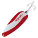 Vintage   Cabela's, 3/4oz Red/White/Nickel fishing spoon #17494