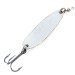 Vintage  Luhr Jensen Krocodile Die #3, 1/2oz White Pearl fishing spoon #10509