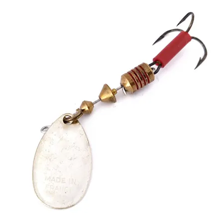 Vintage Vintage Mepps Aglia 2 (1970s), 3/16oz Silver spinning lure #10516