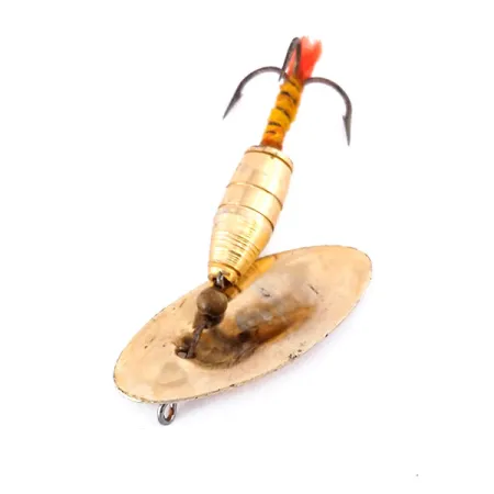 Vintage Panther Martin Zavorra con Mosca 6, 3/16oz Gold spinning lure #10517