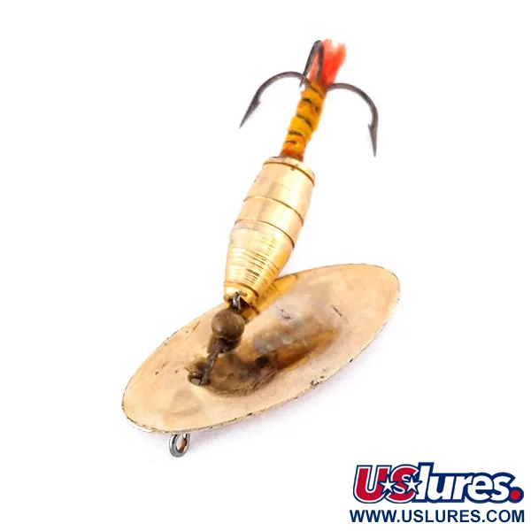 Vintage   Panther Martin Zavorra con Mosca 6, 3/16oz Gold spinning lure #10517