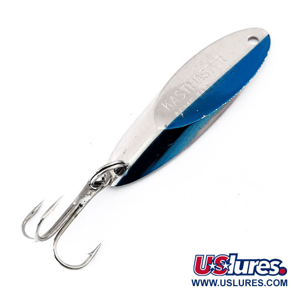 Vintage  Acme Kastmaster, 3/8oz Nickel / Blue fishing spoon #10521