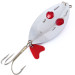 Vintage   Herter's Glass eye spoon, 2/3oz Nickel / Red fishing spoon #10522