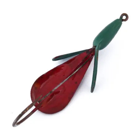 Vintage Weedless Panther Martin Weed Wing, 1/4oz Red / Green fishing spoon #10525