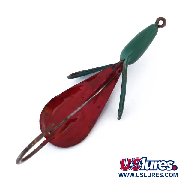 Vintage   Weedless Panther Martin Weed Wing, 1/4oz Red / Green fishing spoon #10525