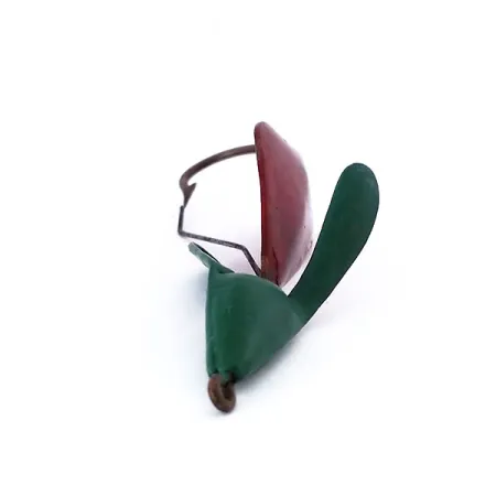 Vintage Weedless Panther Martin Weed Wing, 1/4oz Red / Green fishing spoon #10525