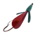 Vintage   Weedless Panther Martin Weed Wing, 1/4oz Red / Green fishing spoon #10525