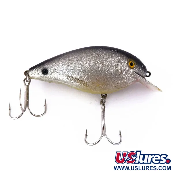 Vintage   Cotton Cordell Big O, 2/3oz Gray fishing lure #10526