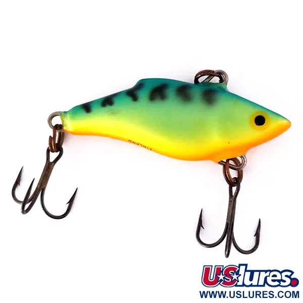 Vintage Rapala Rattl'n RAP UV, 3/16oz Fire Tiger fishing lure #10537