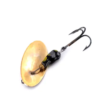 Vintage Panther Martin 2​ Con Punti, 3/32oz Black / Yellow / Gold spinning lure #10545
