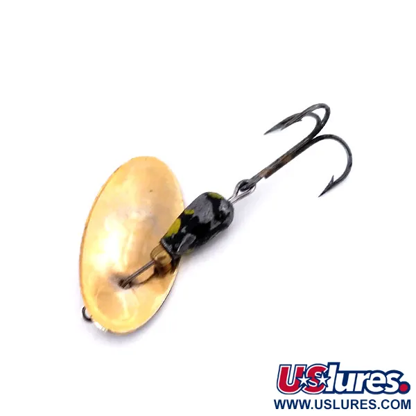 Vintage   Panther Martin 2​ Con Punti, 3/32oz Black / Yellow / Gold spinning lure #10545