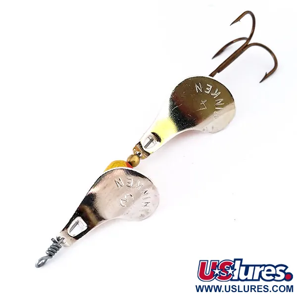   Panther Martin Minken Tandem, 1/2oz Nickel / Yellow / Red spinning lure #10547