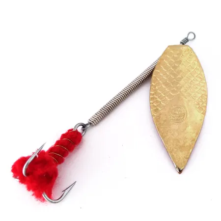 Panther Martin Francese Tirlindada con Lana, 3/16oz Gold / Red spinning lure #10549