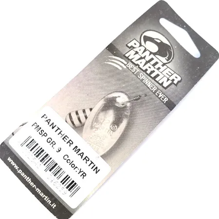 Panther Martin 9 Con Punti, 2/5oz Red / Yellow spinning lure #10553