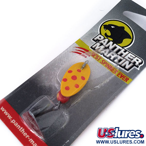   Panther Martin 9 Con Punti, 2/5oz Red / Yellow spinning lure #10553