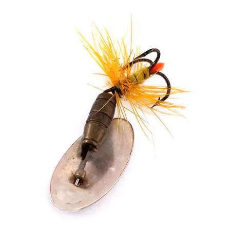 Vintage Panther Martin Zavorra con Mosca 4, 3/32oz Gold spinning lure #10554