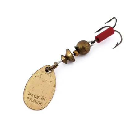 Vintage Mepps Aglia 0, 3/32oz Brass spinning lure #10558