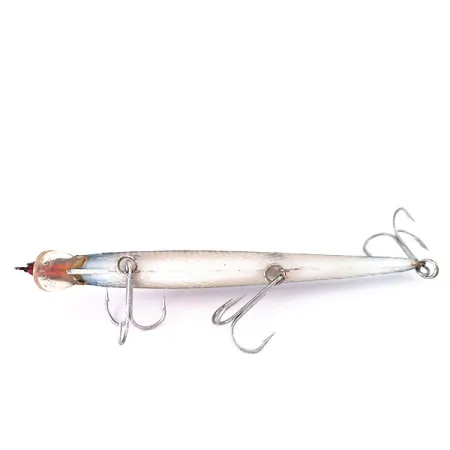Vintage Whopper Stopper HELLCAT, 1/2oz Silver / Blue fishing lure #10564