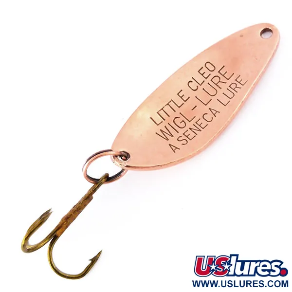 Vintage Seneca Little Cleo, 1/4oz Copper fishing spoon #10590