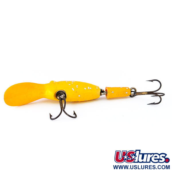 Vintage  Eppinger Sparkle Tail, 3/16oz Yellow / Red / Glitter fishing lure #10592