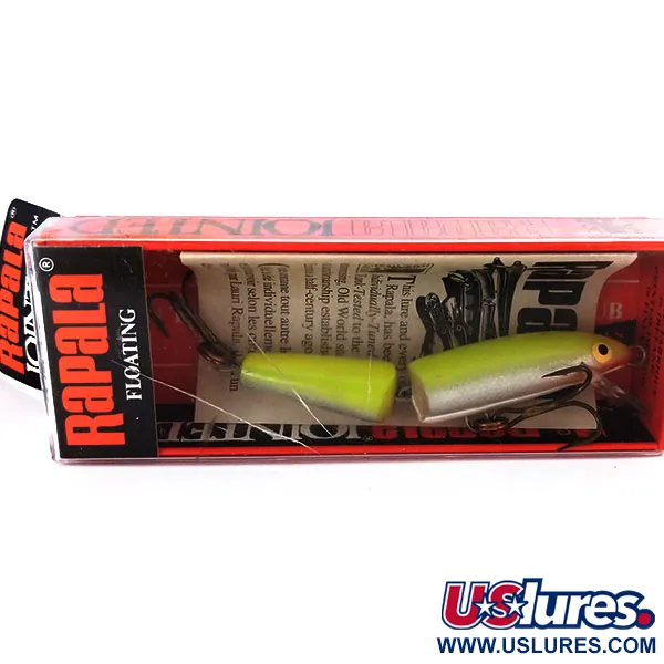 Rapala Jointed J7, 1/8oz SFC Chartreuse fishing lure #10598