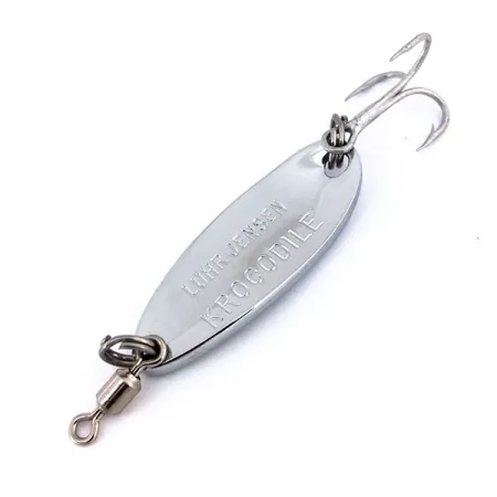 Luhr Jensen Krocodile, 1/4oz Nickel / Blue fishing spoon #15647