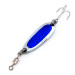 Vintage  Luhr Jensen Krocodile, 1/4oz Nickel / Blue fishing spoon #10608