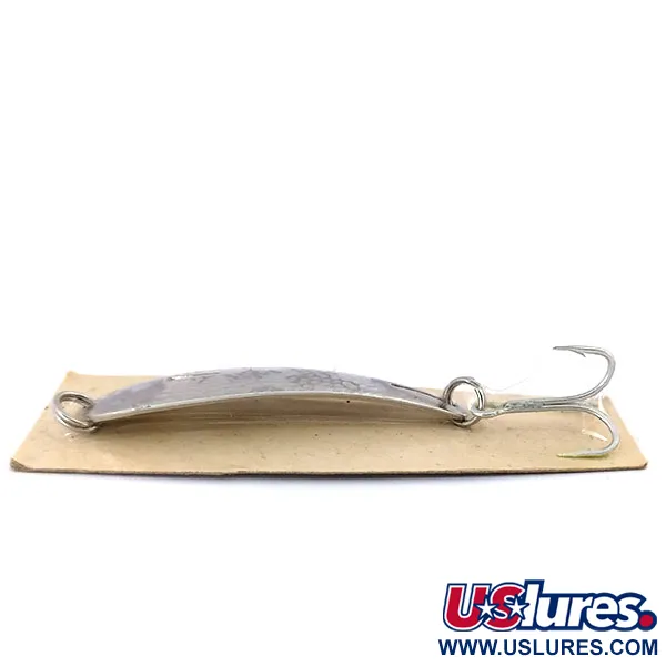 Hopkins Hammered Spoon , 1/4oz Hammered Nickel fishing spoon #10618