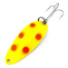  Seneca Little Cleo (Hula Girl), 1/3oz Yellow / Red / Nickel fishing spoon #10624