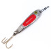 Vintage   Hopkins Smoothie Glow Jig Lure, 3/4oz Nickel / Red / Glow fishing spoon #10628